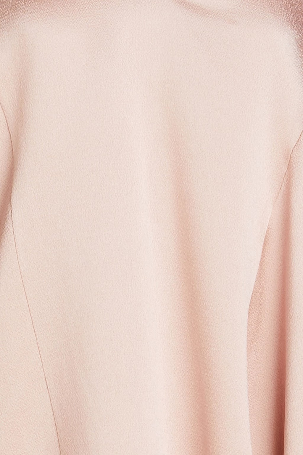 Valentino Garavani One-sleeve ruffled hammered-satin top