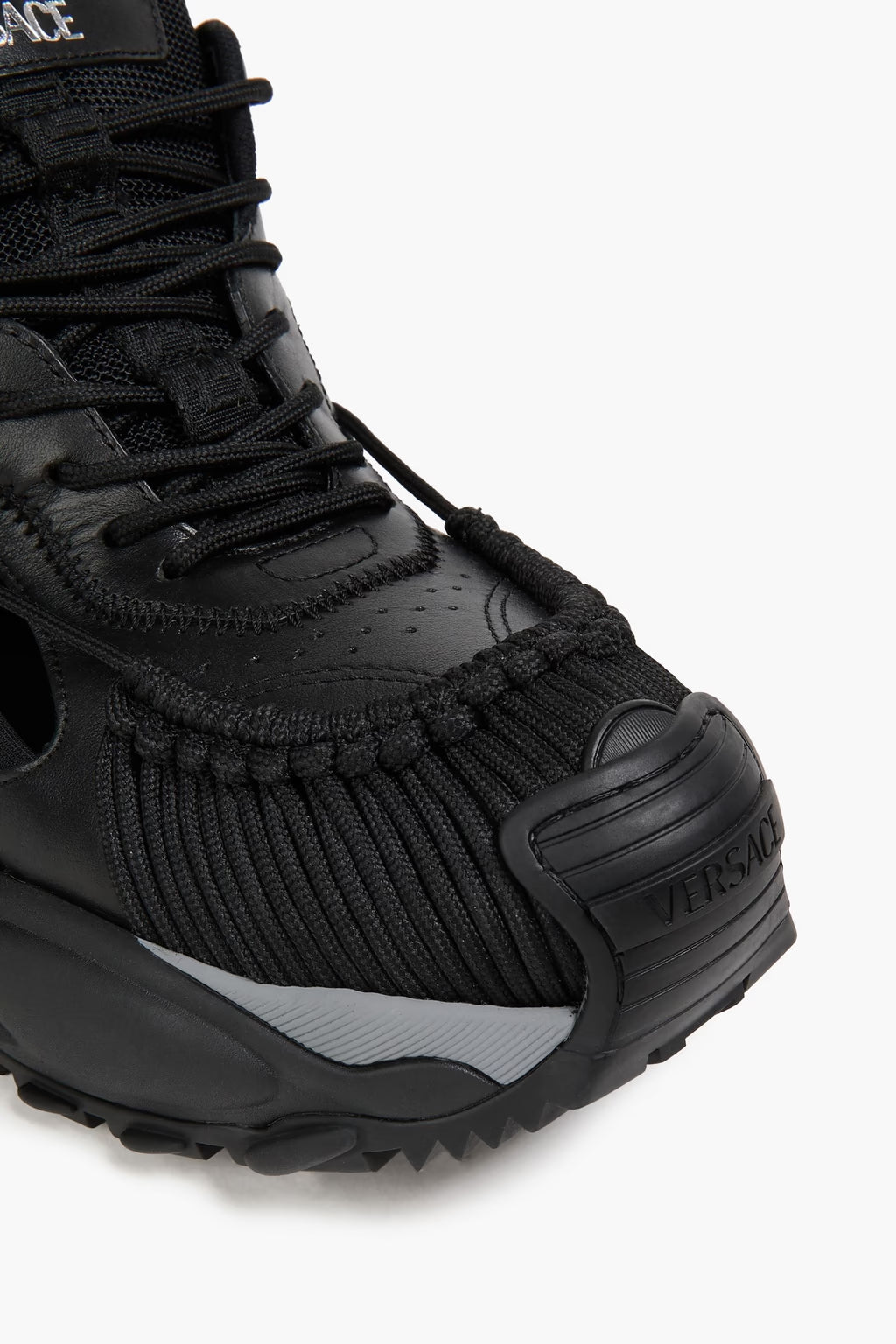 Versace Mercury M_VS_01 leather and mesh sneakers