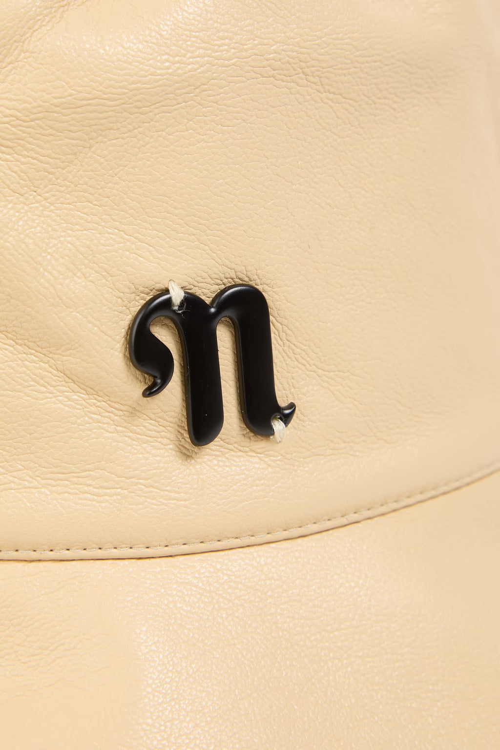 Nanushka Embellished leather bucket hat