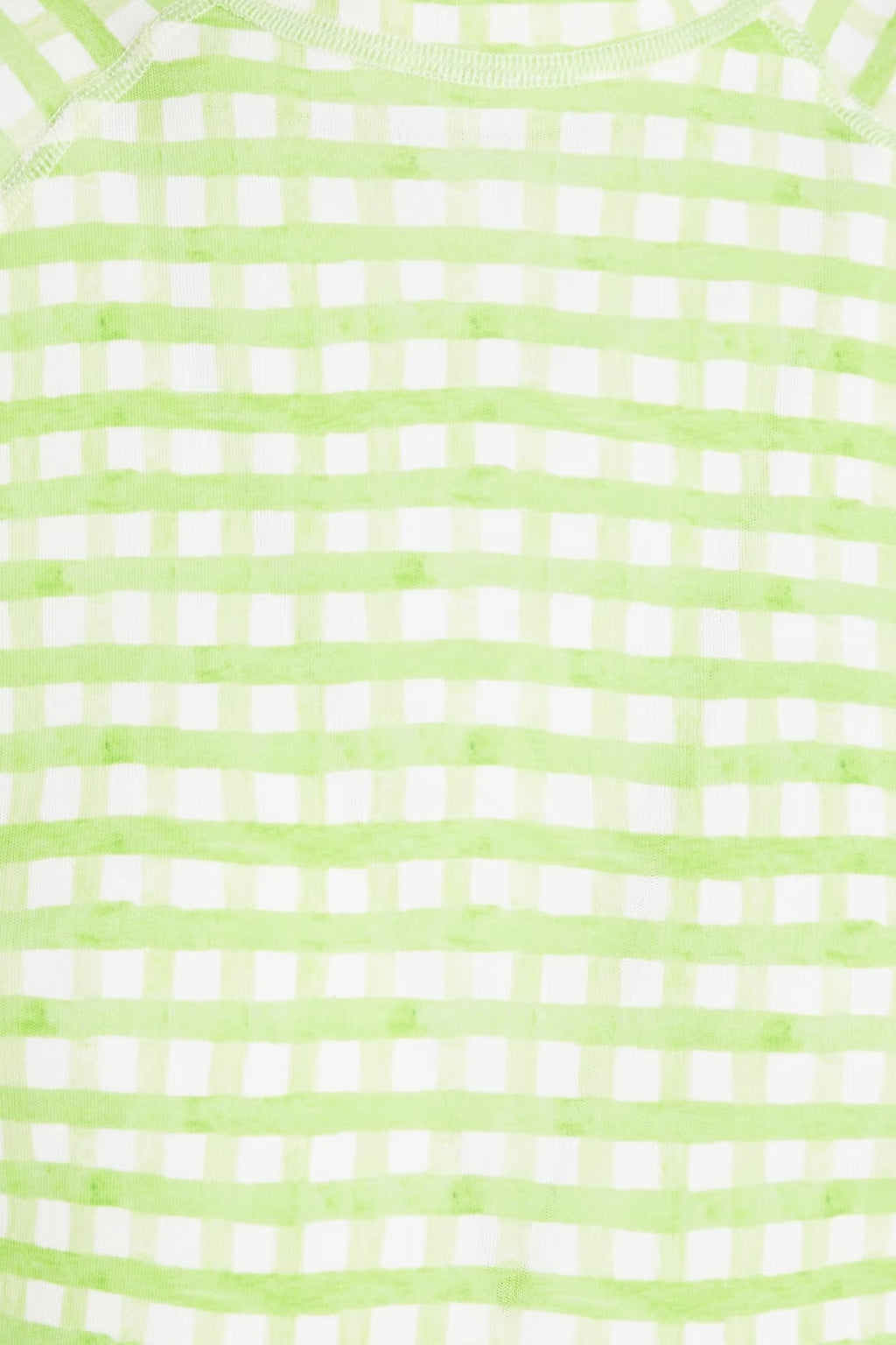 Jacquemus Tuba cropped gingham jersey turtleneck top