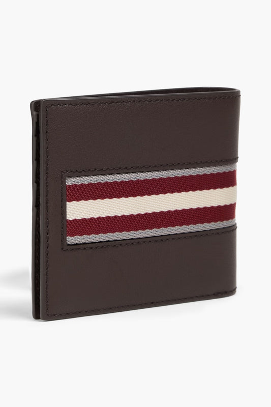 Bally Striped leather wallet