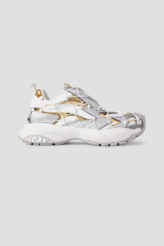 Versace Mercury M_VS_03 rope, leather and mesh sneakers