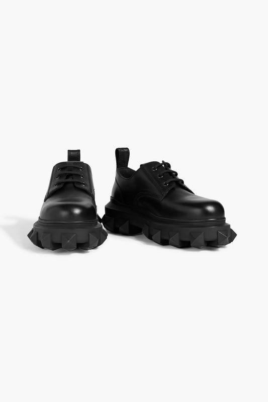 Valentino Garavani Roman Stud leather brogues