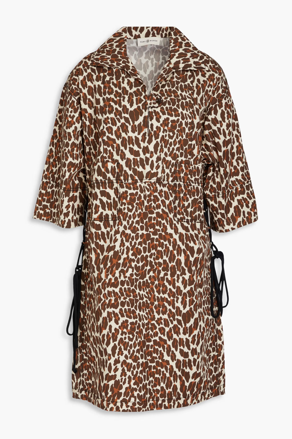 Tory Burch Leopard-print cotton-poplin mini dress