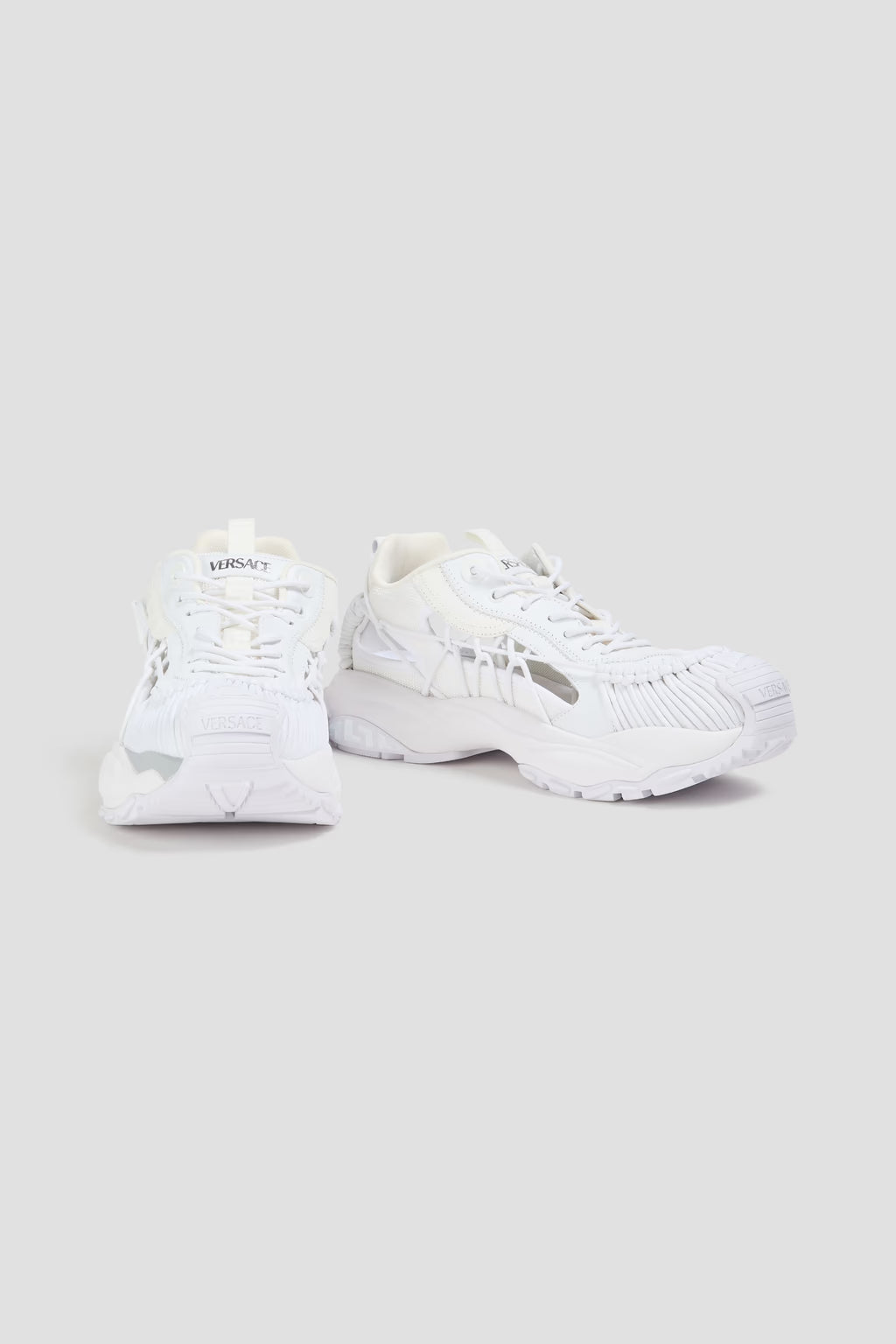 Versace Mercury M_VS_01 leather and mesh sneakers