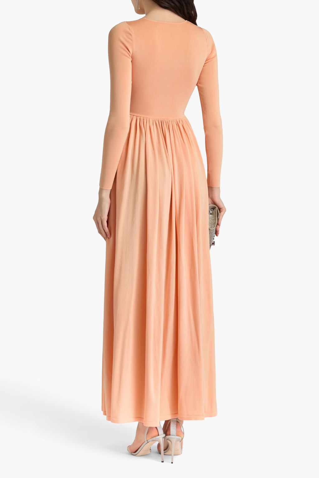 Zimmermann Metallic stretch-knit maxi dress