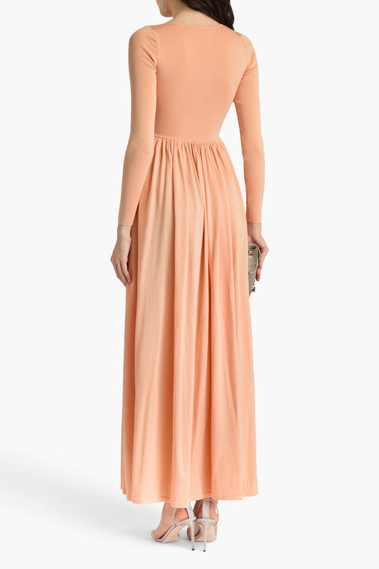 Zimmermann Metallic stretch-knit maxi dress