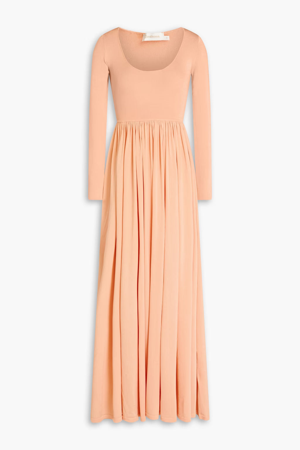 Zimmermann Metallic stretch-knit maxi dress