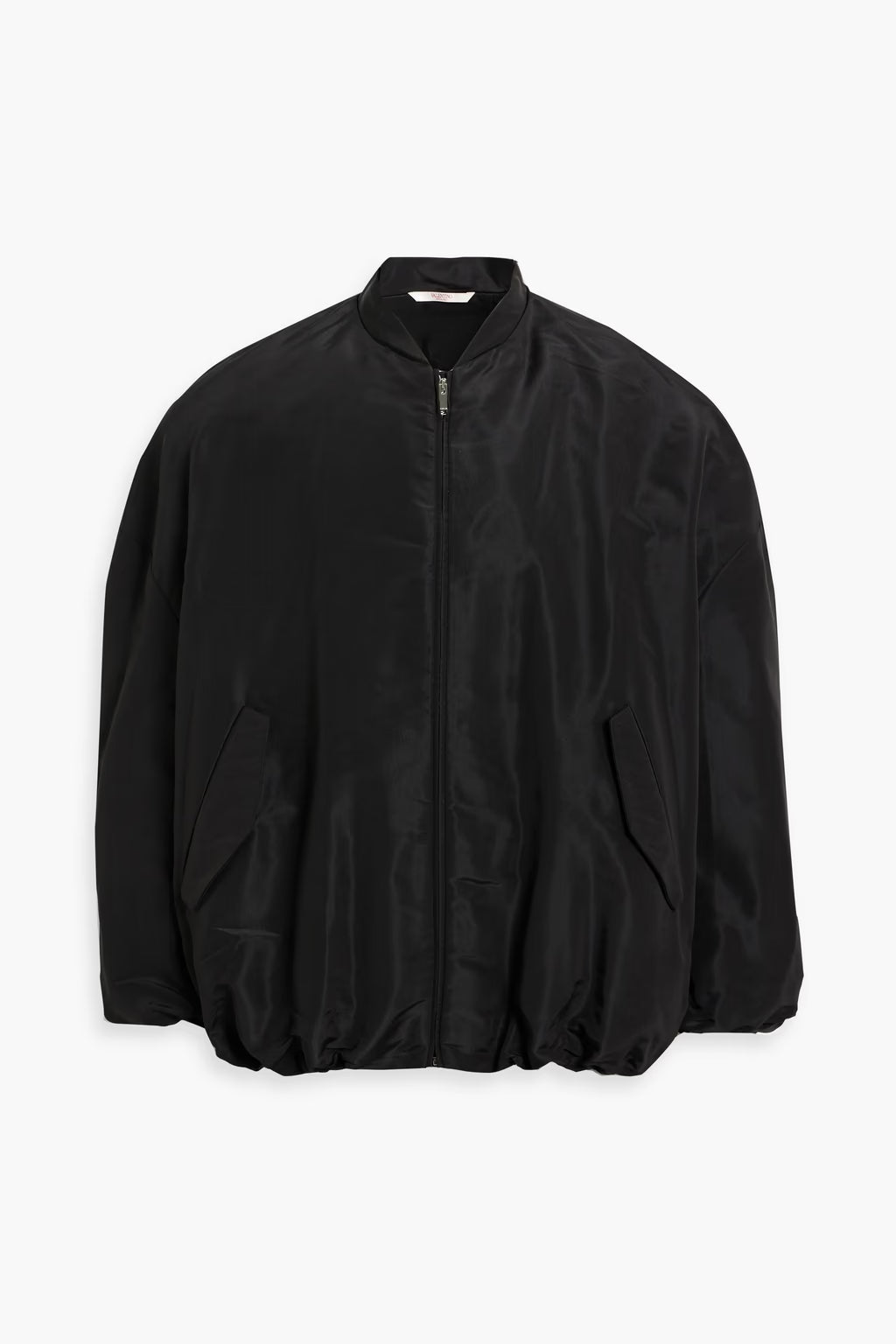 Valentino Garavani Gathered silk-faille jacket