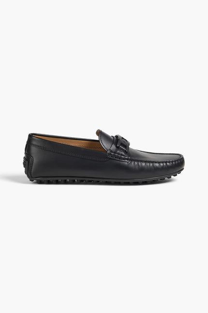 Tod's Embellished Leather Driving Shoes