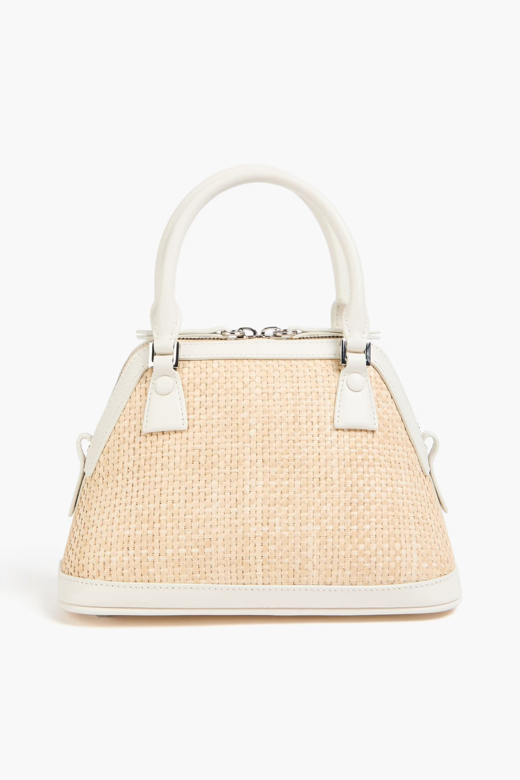 Maison Margiela 5AC Classique Leather and Faux Straw Tote