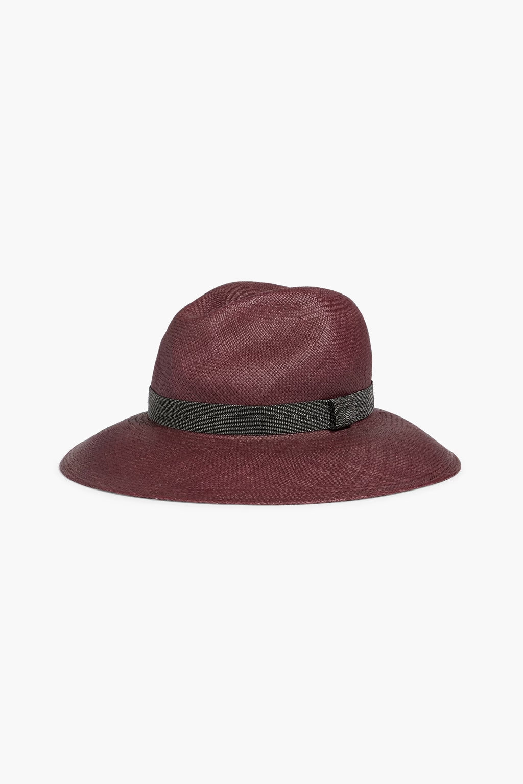 Brunello Cucinelli Bead-embellished straw fedora