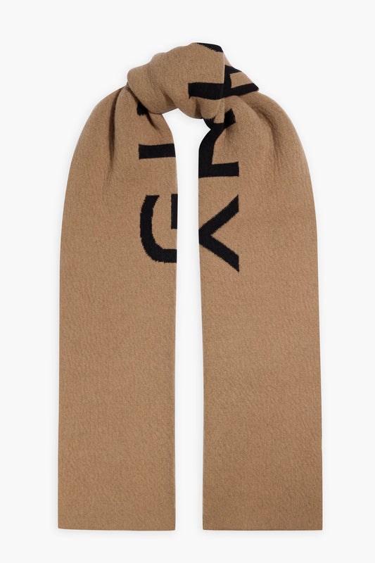 Givenchy Jacquard-knit wool and cashmere-blend scarf