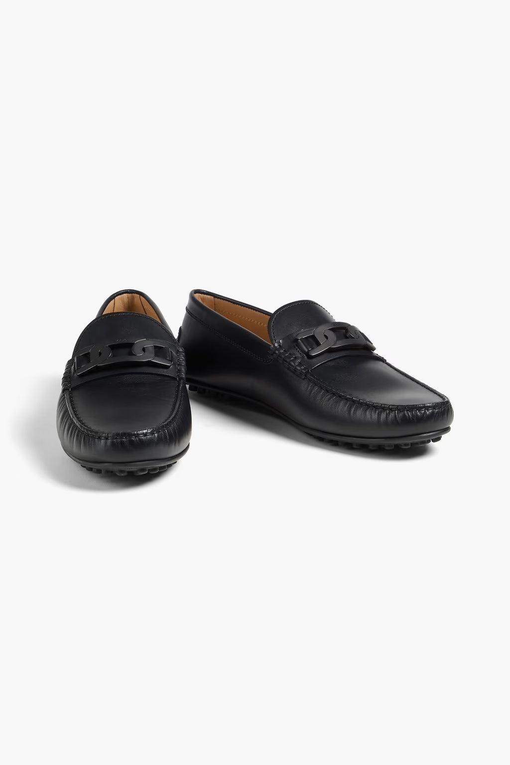 Tod's Embellished Leather Driving Shoes