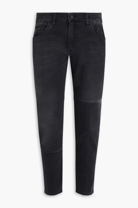 Dolce & Gabbana Slim-fit appliquéd denim jeans
