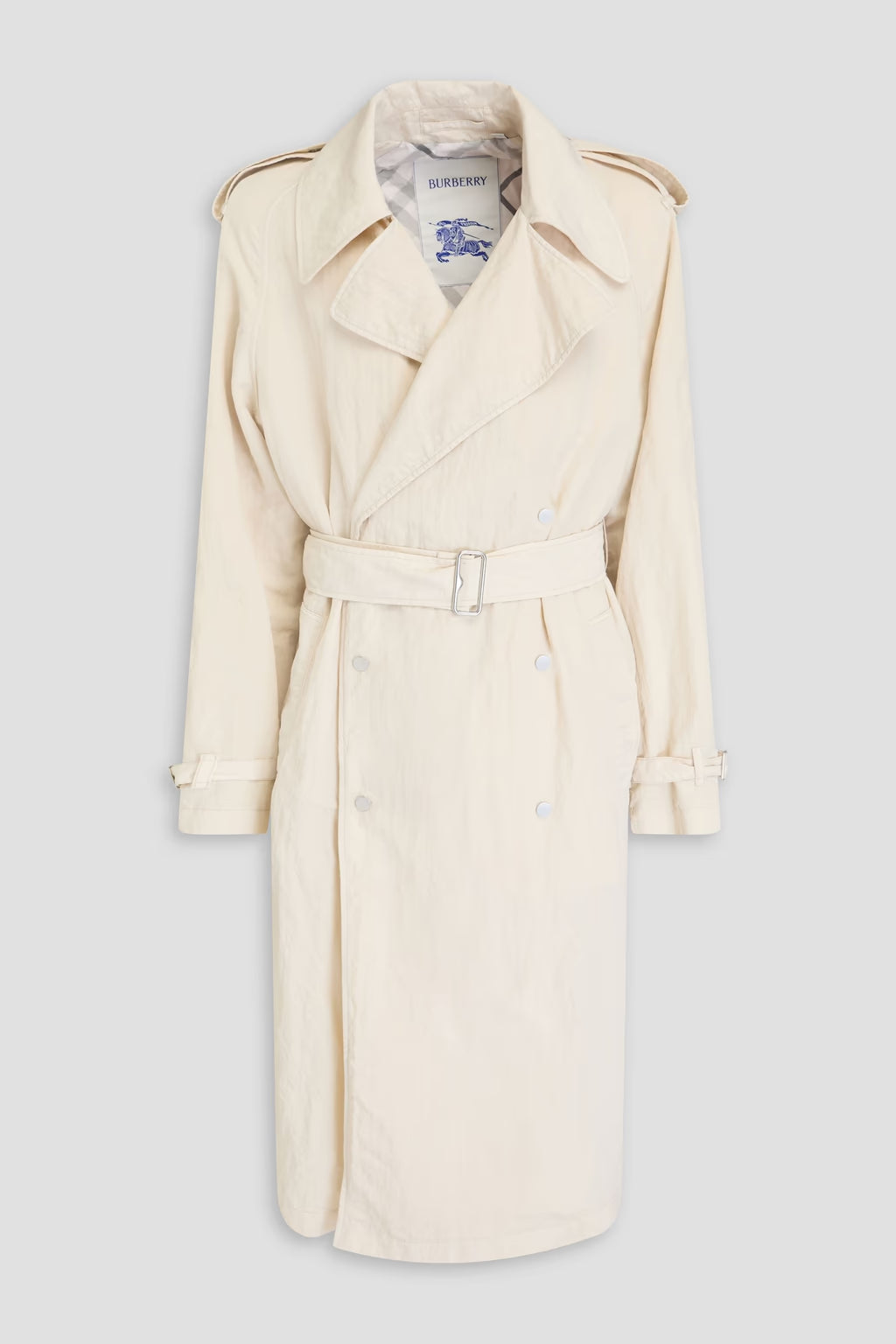 Burberry Crinkled shell trench coat