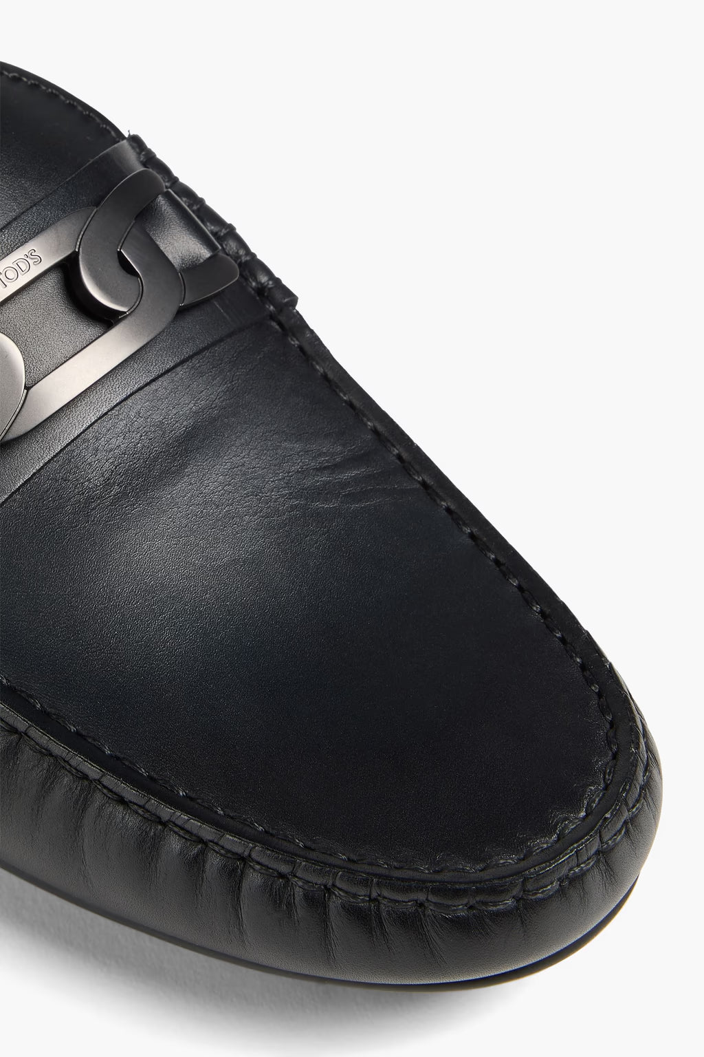 Tod's Embellished Leather Driving Shoes