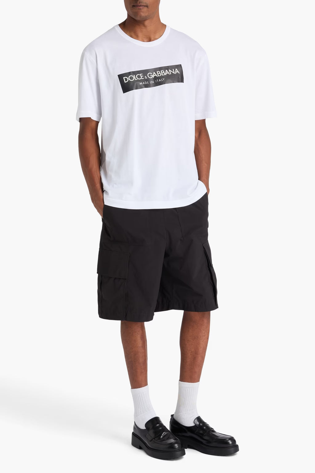 Dolce & Gabbana Printed cotton-jersey T-shirt