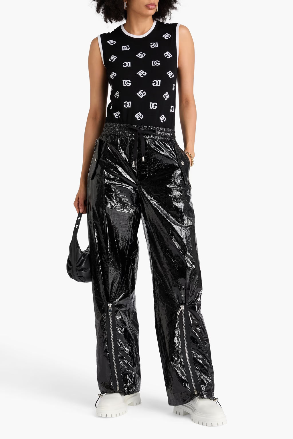 Dolce & Gabbana Crinkled wide-leg pants