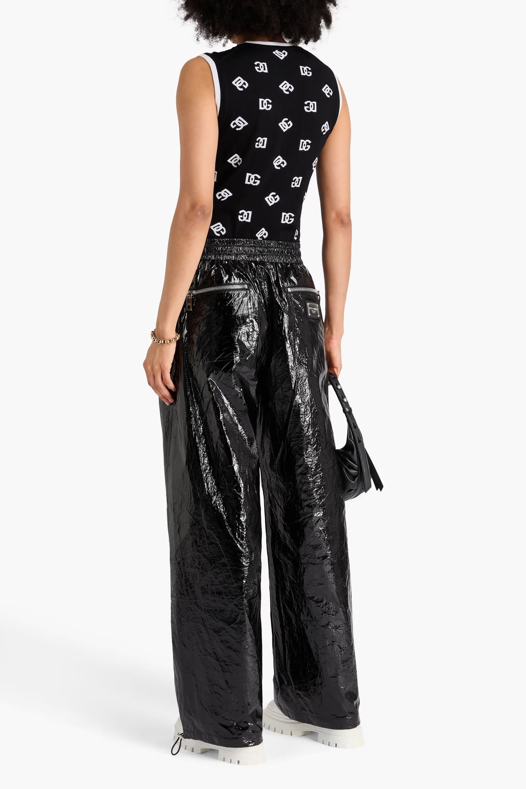 Dolce & Gabbana Crinkled wide-leg pants