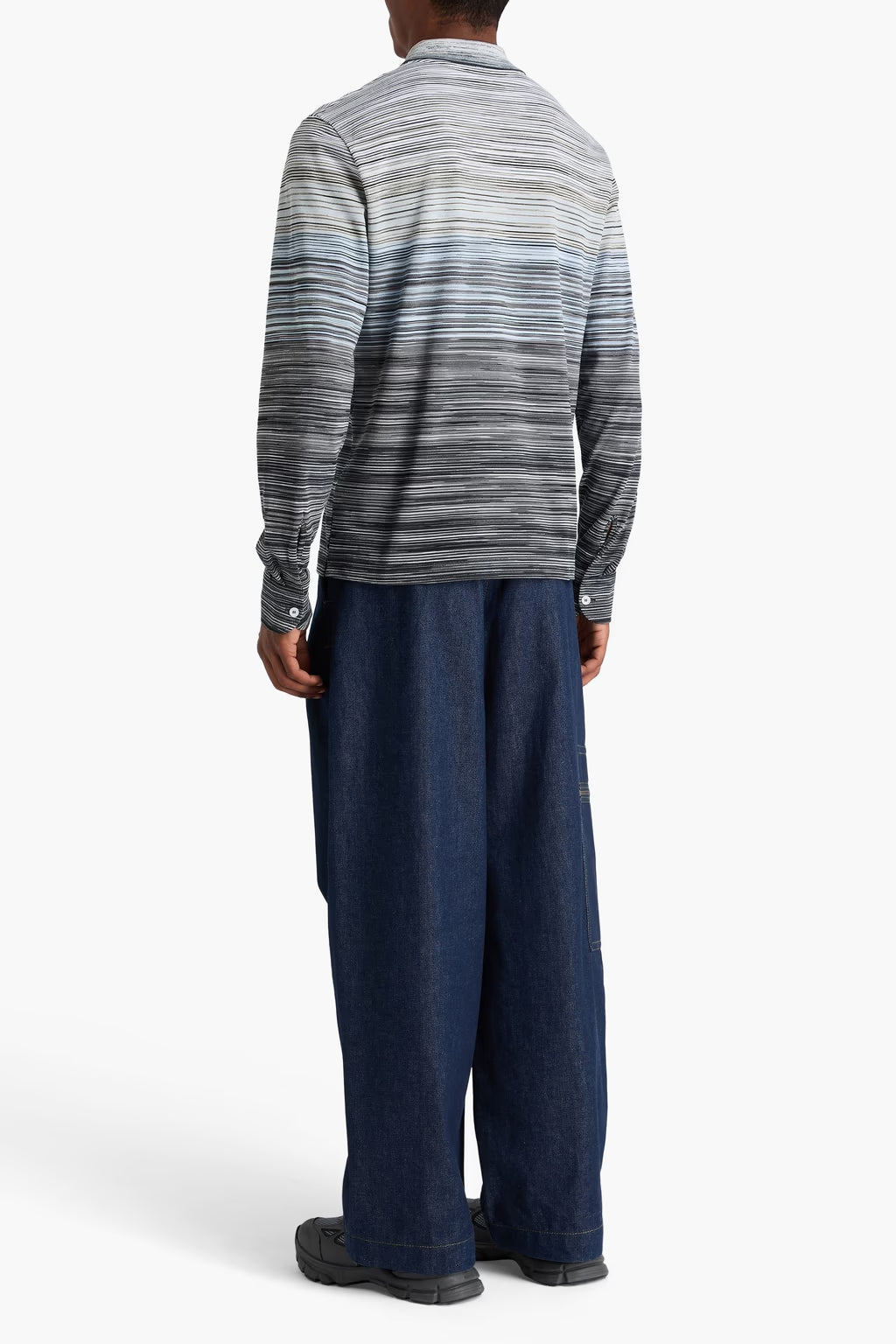 Missoni Space-dyed cotton-piqué polo shirt