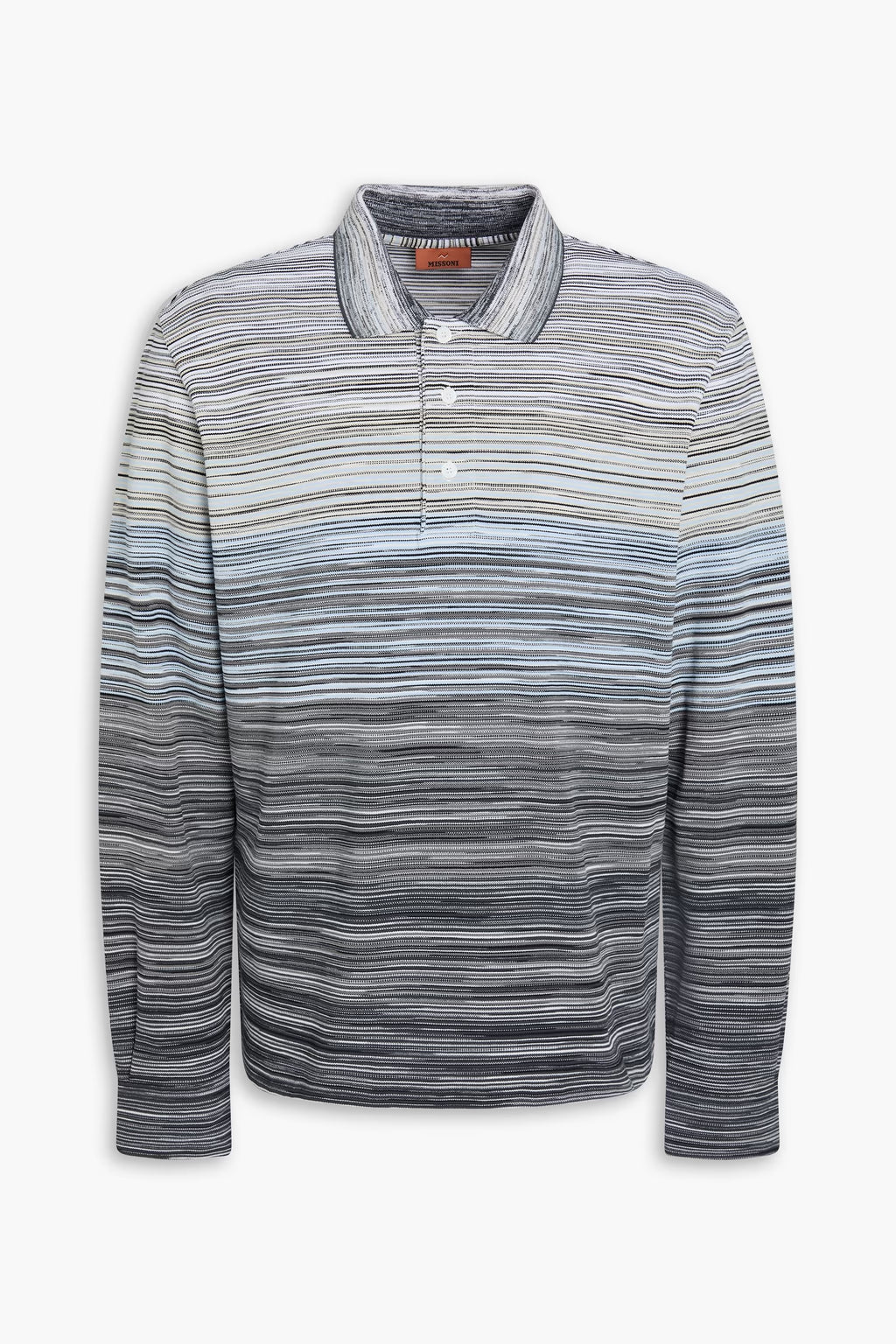 Missoni Space-dyed cotton-piqué polo shirt