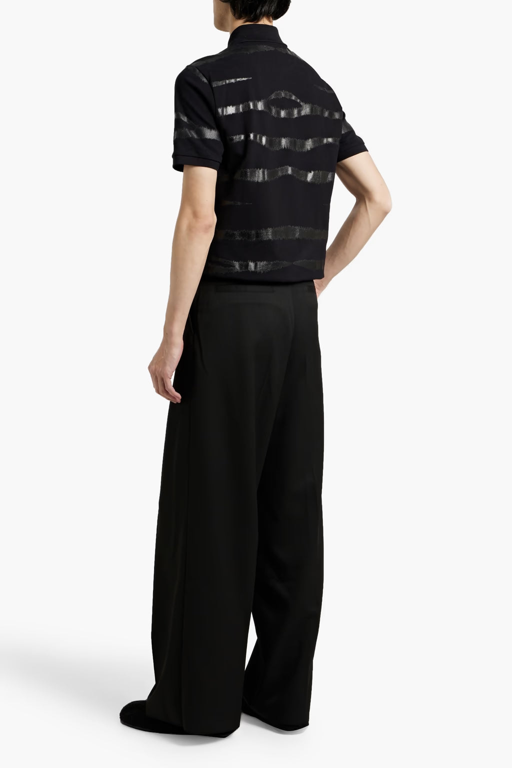 Valentino Garavani Printed cotton-piqué polo shirt
