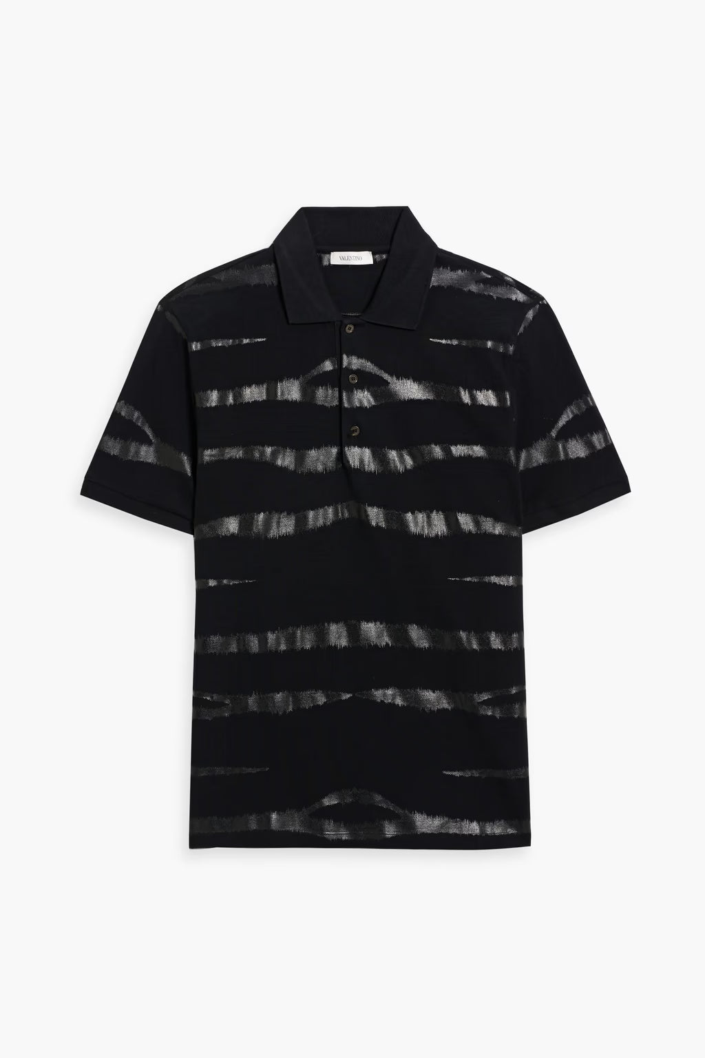 Valentino Garavani Printed cotton-piqué polo shirt