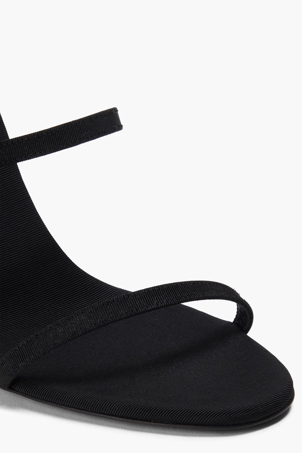 Magda Butrym Floral-appliquéd grosgrain sandals