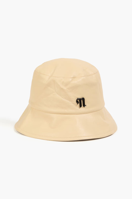 Nanushka Embellished leather bucket hat