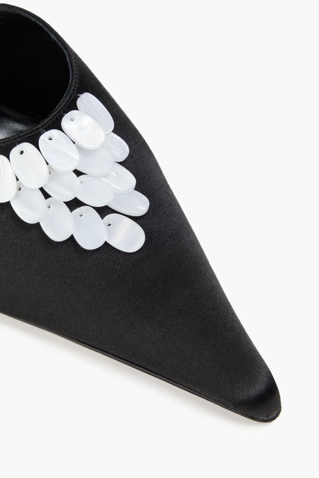 Magda Butrym Embellished satin mules
