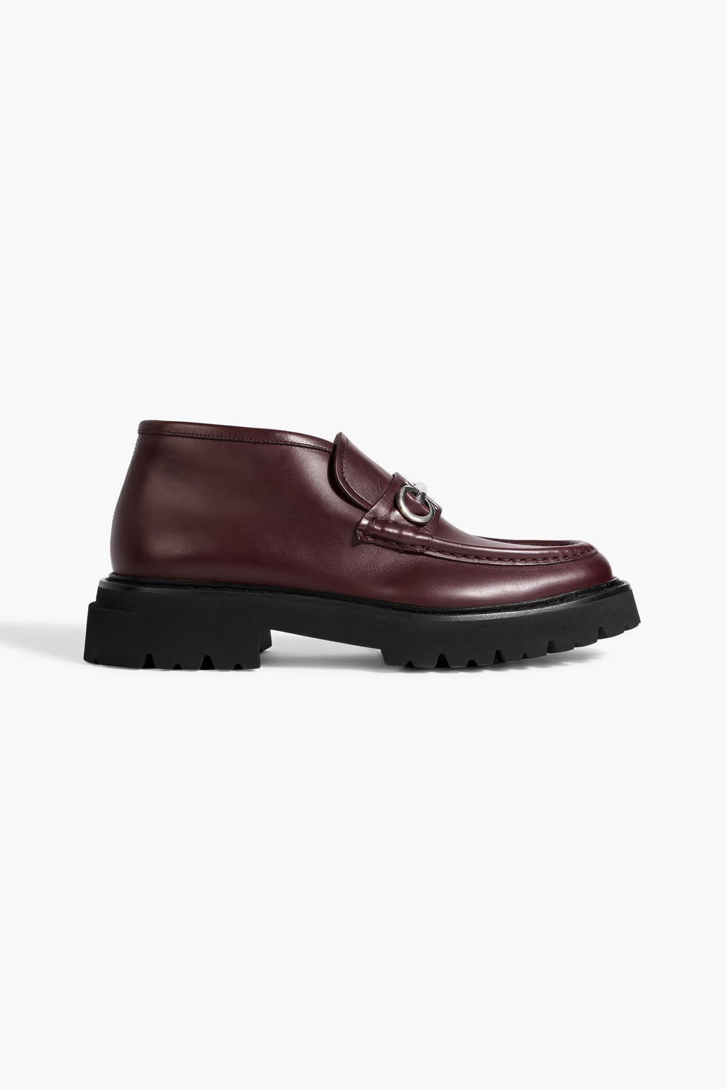 Ferragamo Gancini embellished leather boots