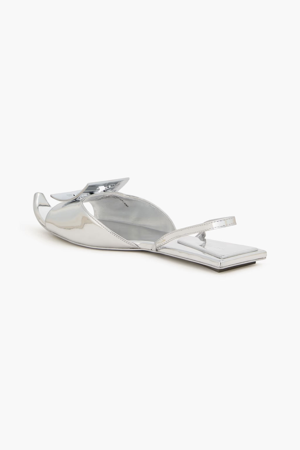 Tory Burch Embellished mirrored-leather slingback sandals