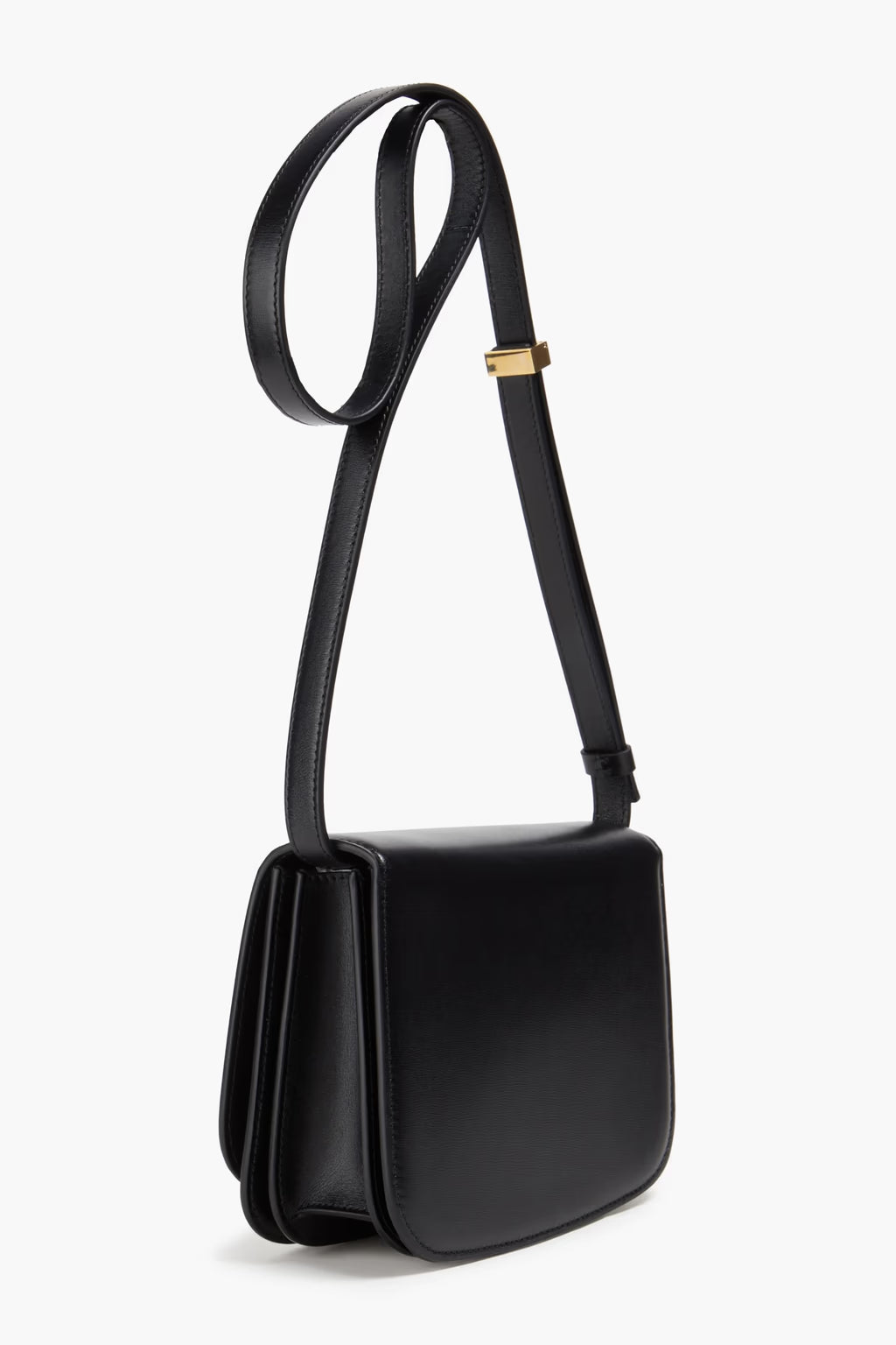 Ferragamo Fiamma glossed-leather cross-body bag