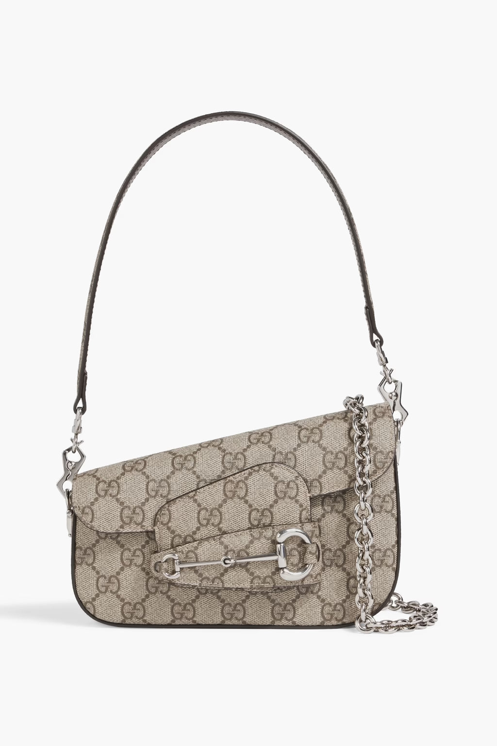 Gucci Horsebit 1955 printed coated-canvas shoulder bag