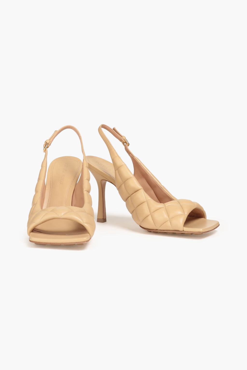 Bottega Veneta Quilted padded leather slingback sandals