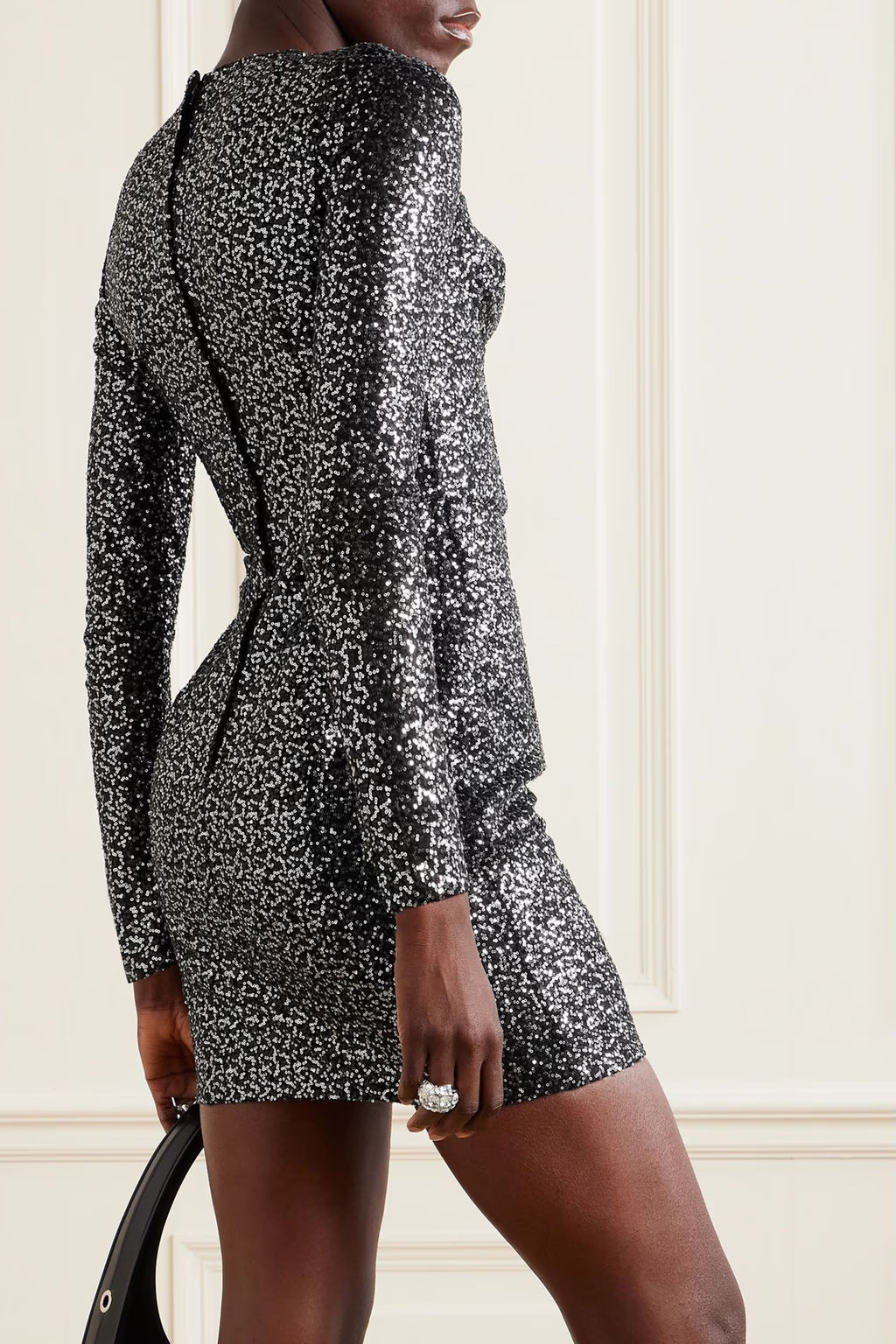 Dolce & Gabbana Sequined tulle mini dress