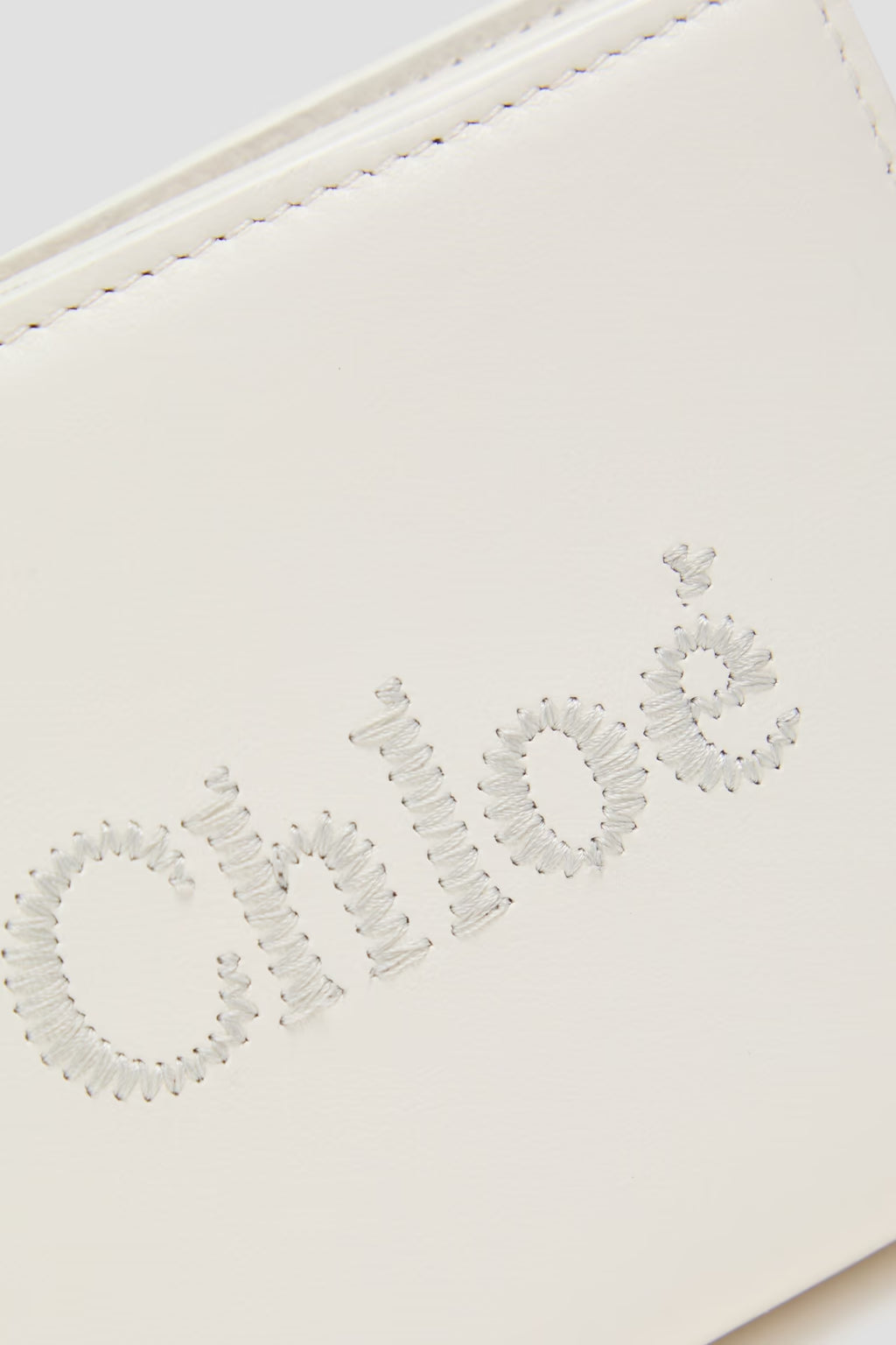Chloé Embroidered leather wallet