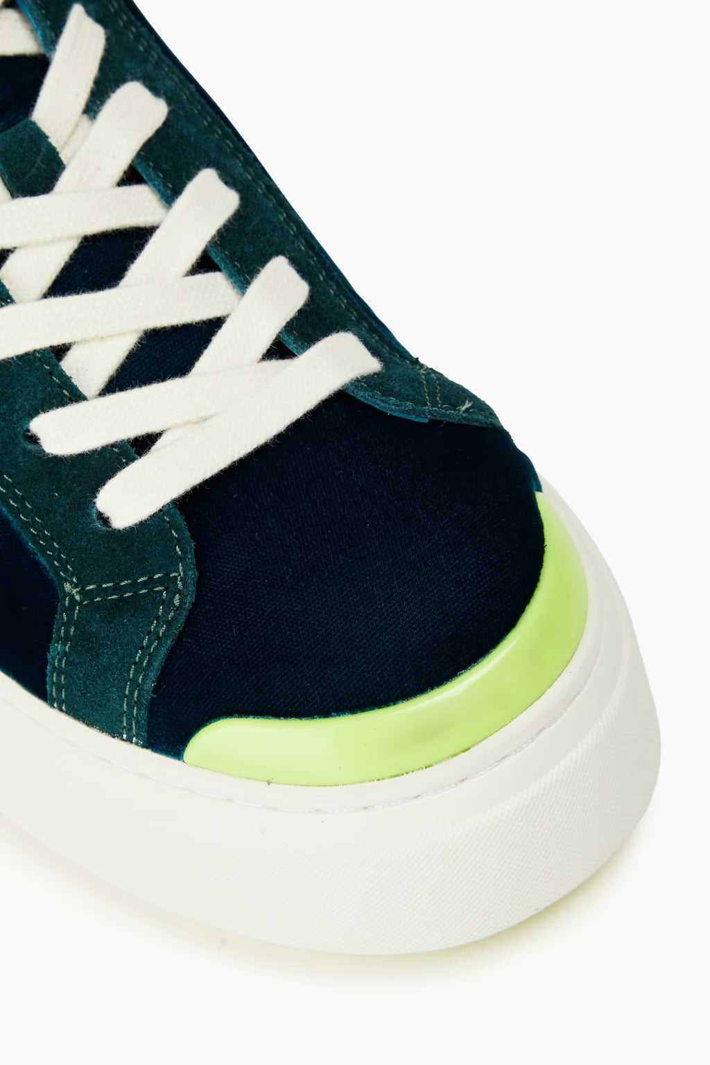 Tory Burch Ladybug velvet and pebbled-leather sneakers