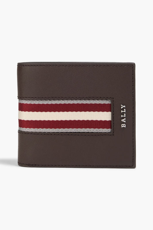 Bally Striped leather wallet