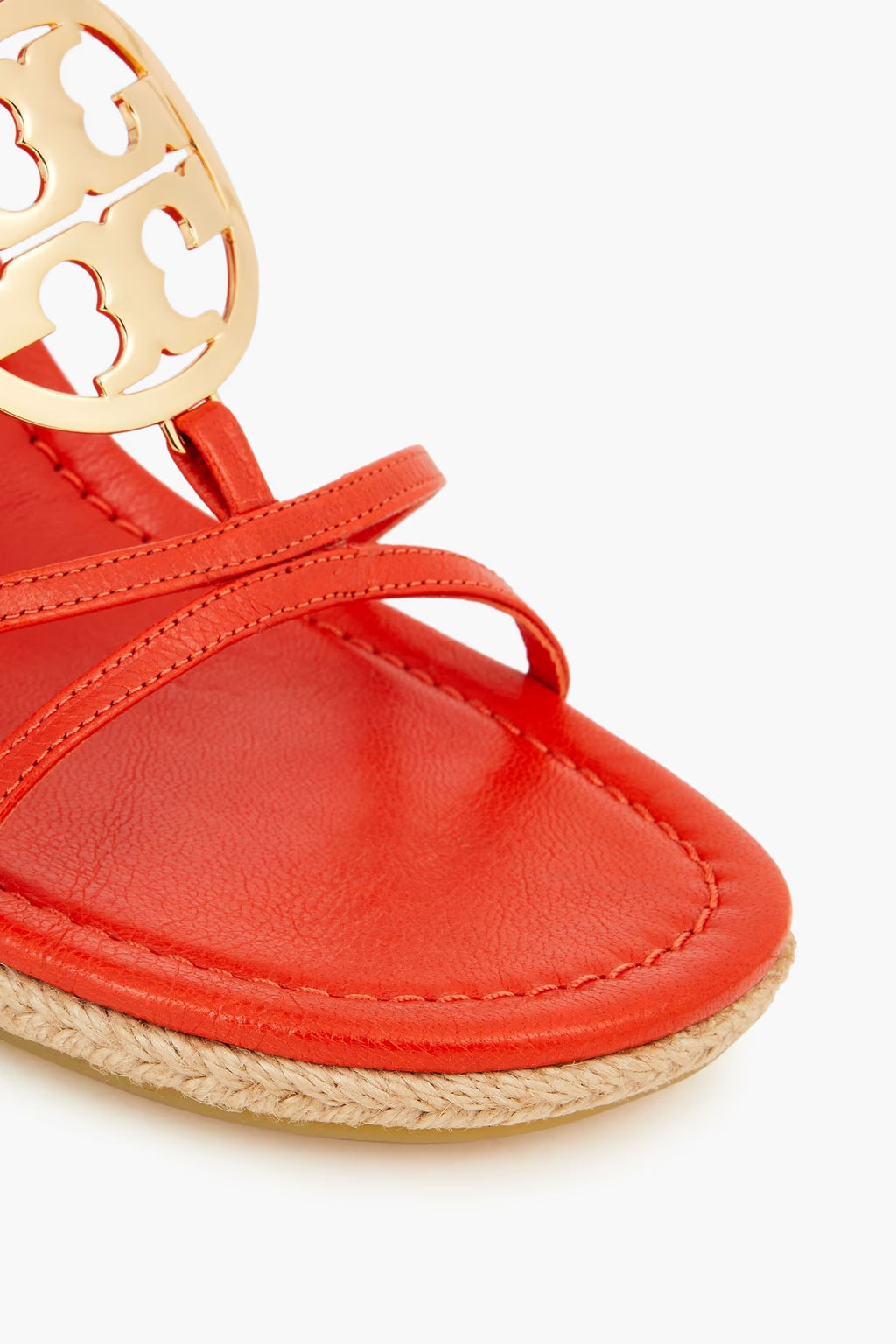 Tory Burch Capri Miller embellished leather wedge espadrille sandals