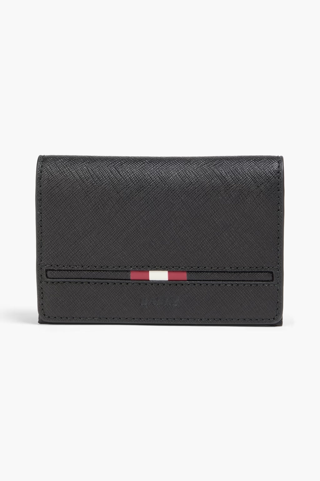 Bally Striped textured-leather wallet