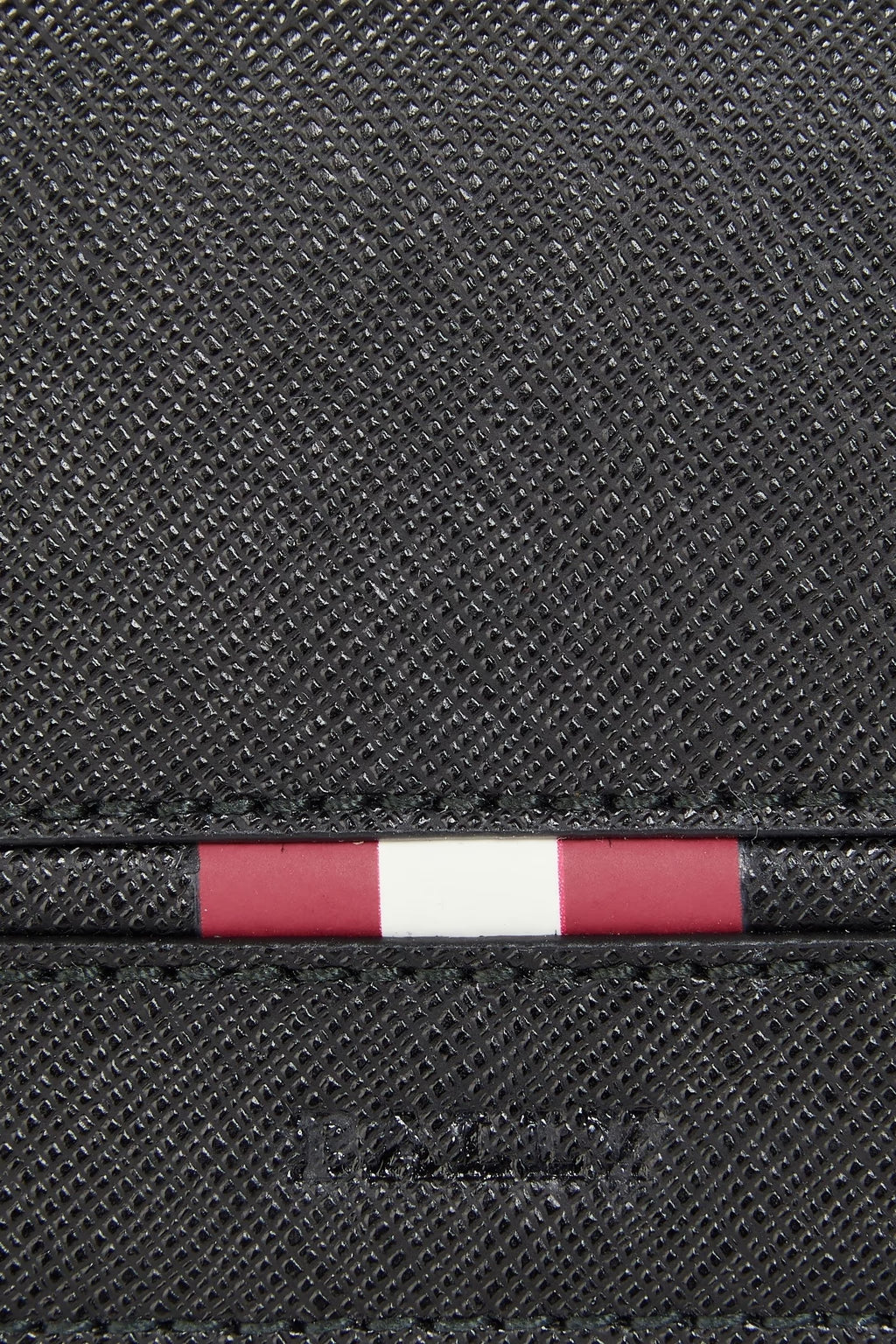 Bally Striped textured-leather wallet
