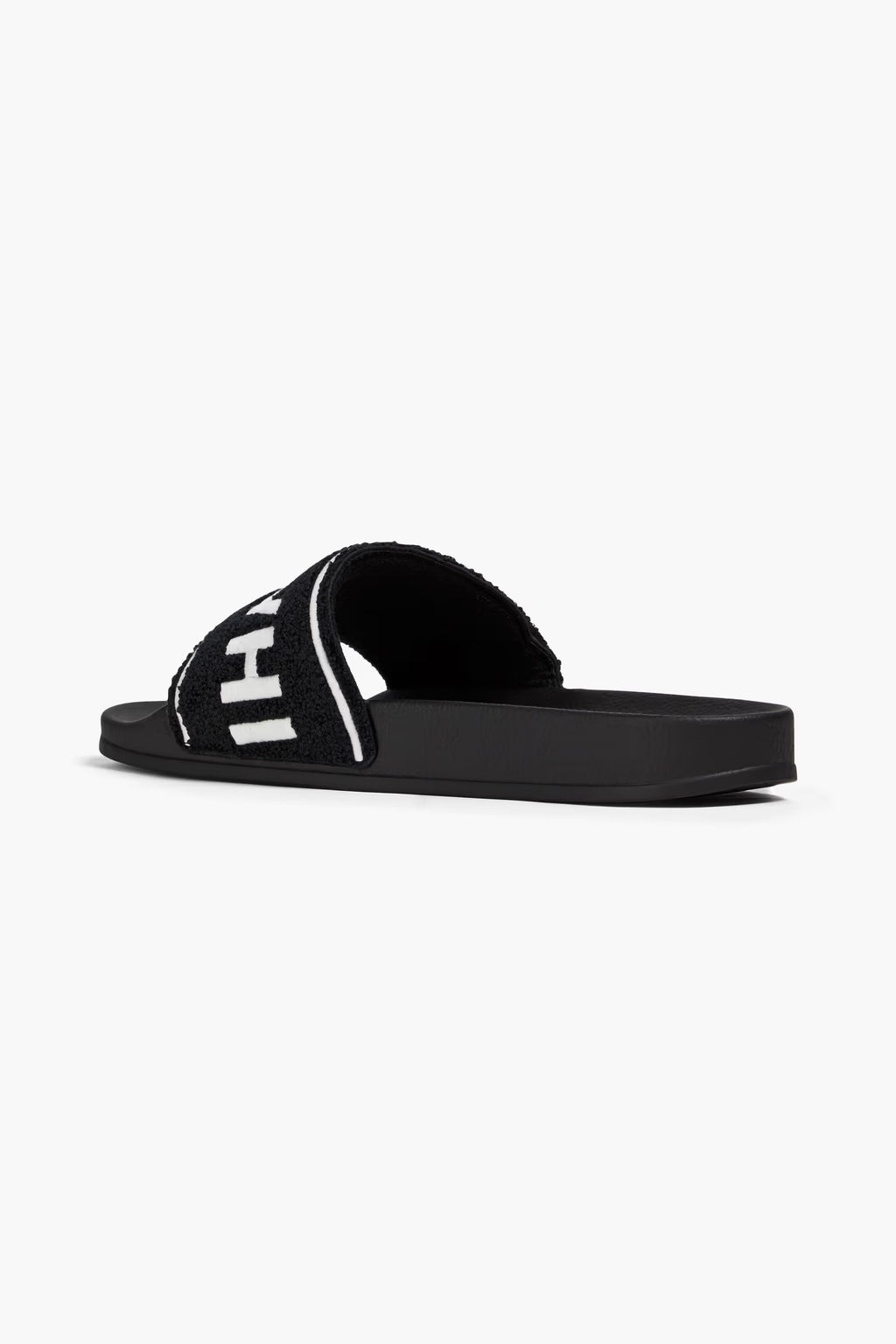 Off-White Embroidered terry slides