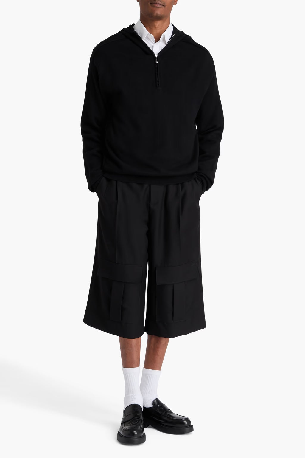 Burberry Wool half-zip hoodie