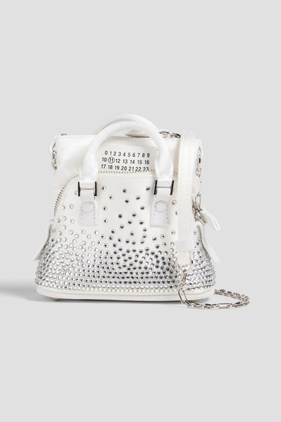 Maison Margiela 5AC Cinema Inferno Baby Crystal-Embellished Satin Shoulder Bag