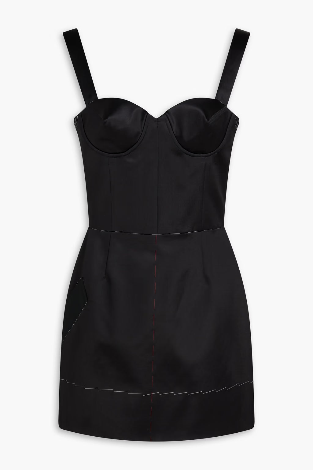 Maison Margiela Cotton and Silk-Blend Satin Mini Dress