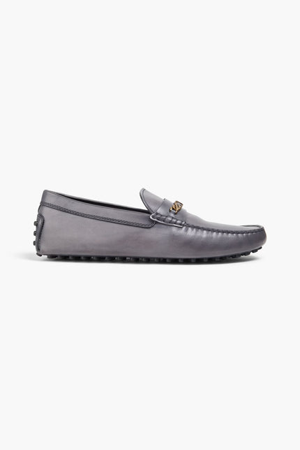 Tod's Embellished Leather Driving Shoes