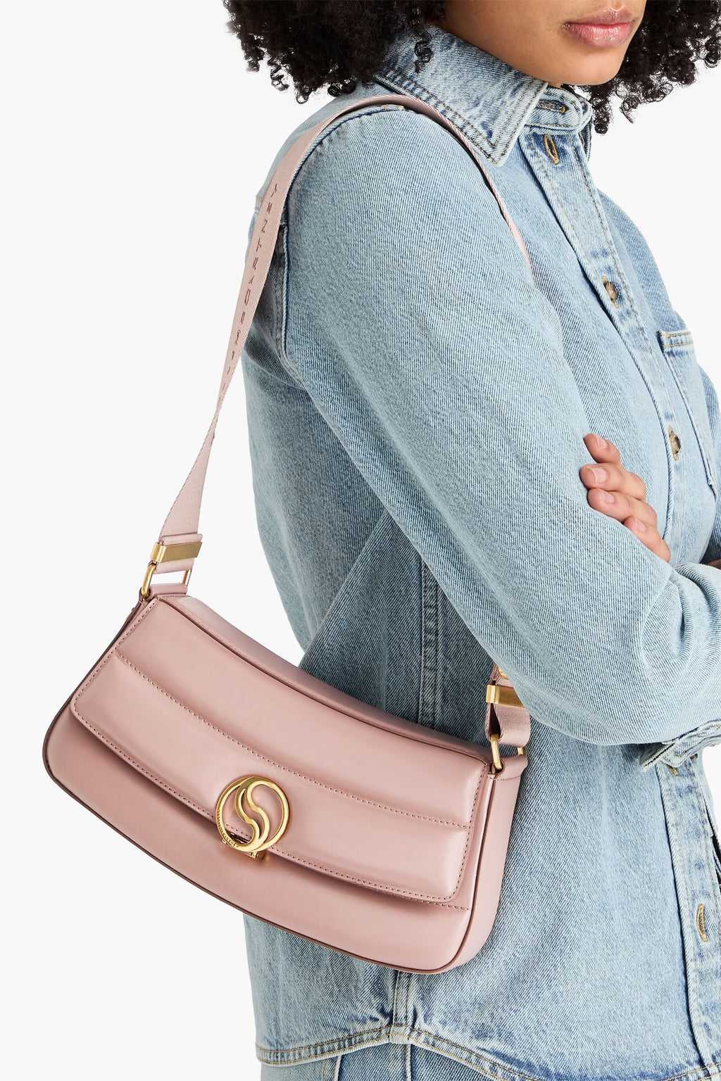 Stella McCartney S Wave quilted shoulder bag