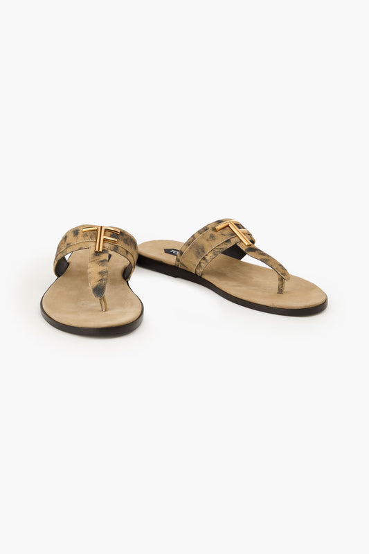 Tom Ford Tie-dyed suede sandals